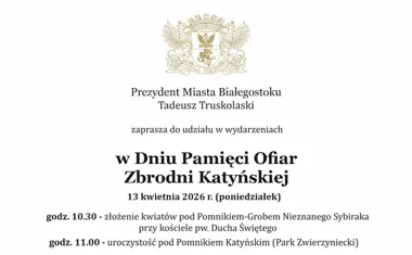 W Białymstoku pamięć o Katyniu i Sybirze wraca pod miejskie pomniki