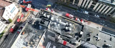 Czarny dym nad centrum Białegostoku. Ewakuowano kilkadziesiąt osób