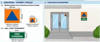 Nowe oznaczenia punktów schronienia w Białymstoku. Liczą się dwa znaki