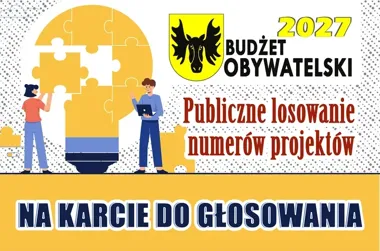 Losowanie ustali kolejność projektów budżetu obywatelskiego na karcie do głosowania