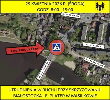 Przy Białostockiej pojawi się nowy znak. Kierowcy muszą liczyć się ze zwężeniem